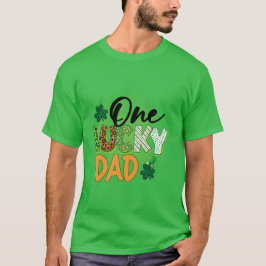 ラッキーなパパ Tシャツ