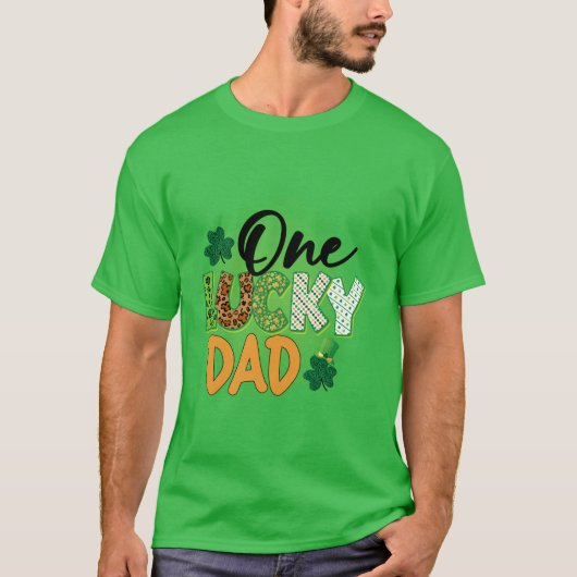 ラッキーなパパ Tシャツ (正面)