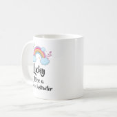 ラッキーなフィットネスインストラクターマグカップ コーヒーマグカップ (正面左)