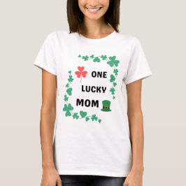 ラッキーなママ アイリッシュ Tシャツ