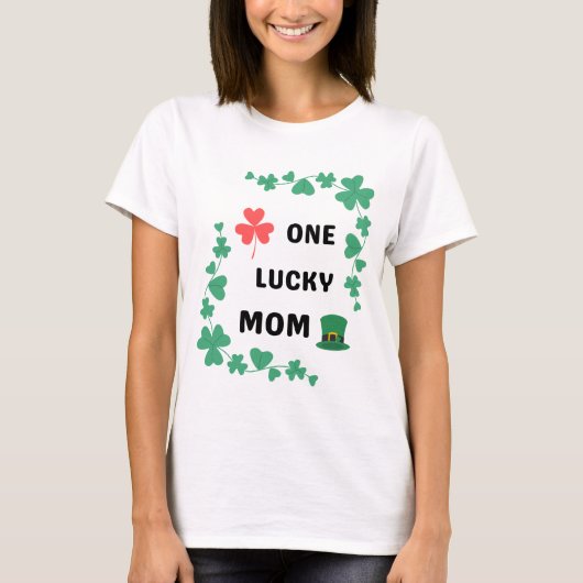 ラッキーなママ アイリッシュ Tシャツ (正面)