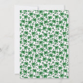 ラッキーなリトル セイント パトリック ウサギ ベイビー シャワーパーティー 招待状 (裏面)