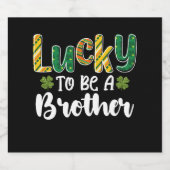 ラッキーな兄弟家族の聖パトリックの日 ビールラベル (シングルラベル)