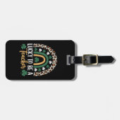 ラッキーな先生レインボーセントパトリックの日 ラゲッジタグ (正面横)