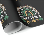 ラッキーな先生レインボーセントパトリックの日 ラッピングペーパー (ロールコーナー)