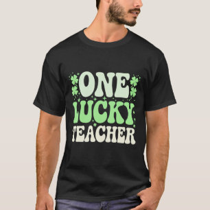 ラッキーな先生 グルービーなレトロ教師 セントパトリックス Tシャツ