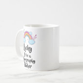 ラッキーな地理先生マグカップ コーヒーマグカップ (正面左)