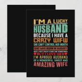 ラッキーな夫 クリエイジーな妻 8月 女性 誕生日 シーズンカード (正面/裏面)