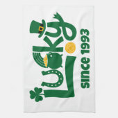 ラッキーな年から キッチンタオル (縦)