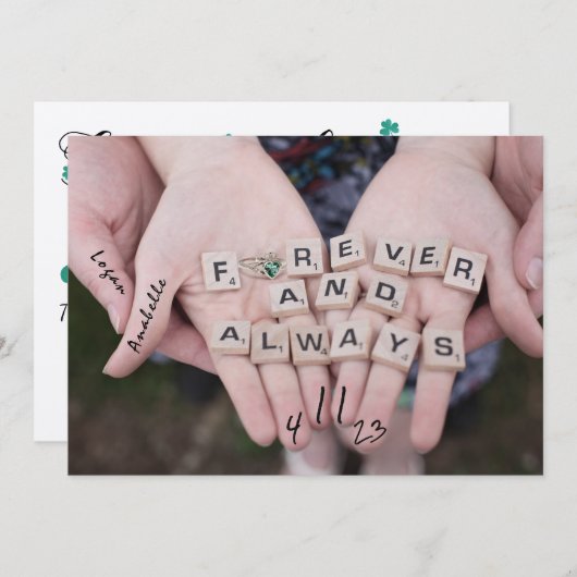 ラッキーな愛の日付を保存する日付を保存 セーブザデート (正面/裏面)