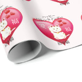 ラッキーな愛猫 ラッピングペーパー (ロールコーナー)