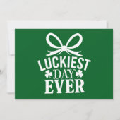 ラッキーな日エバーSt patricks dayアイリッシュラッキー 招待状 (正面)