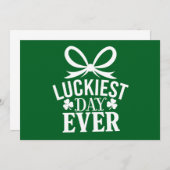 ラッキーな日エバーSt patricks dayアイリッシュラッキー 招待状 (正面/裏面)