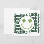 ラッキーな気分がただようレトロSVG / PNG – セントパトリックデー シーズンカード (正面/裏面)