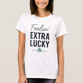 ラッキーな気分 – 太字のシャムロックの聖パトリックの祝日 Tシャツ