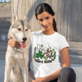 ラッキーな犬の飼い主ママ Tシャツ