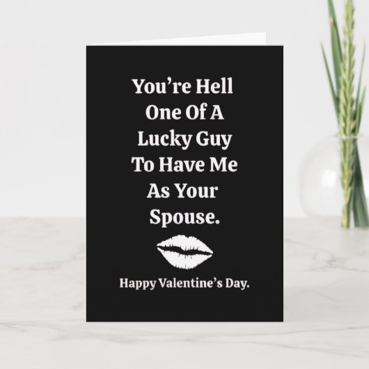 ラッキーな男 Valentine's Day  カード (正面)