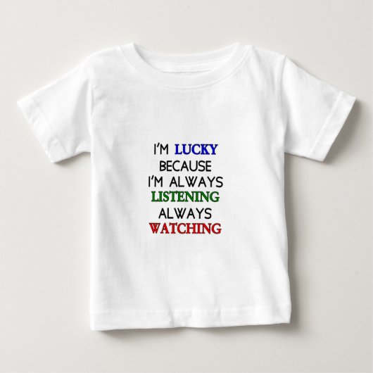 ラッキーな私 ベビーTシャツ (正面)
