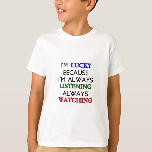 ラッキーな私 Tシャツ (正面)