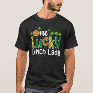 ラッキーな給食のおばさん 学校セントパトリックデー Tシャツ