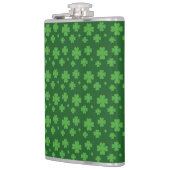 ラッキーな緑のクローバー フラスク (左)