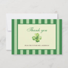 ラッキーな花嫁のブライズシャワー サンキューカード