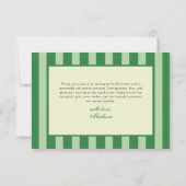 ラッキーな花嫁のブライズシャワー サンキューカード (裏面)