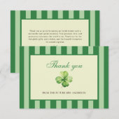 ラッキーな花嫁のブライズシャワー サンキューカード (正面/裏面)