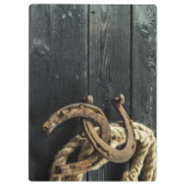 ラッキーな蹄鉄のクリップボード クリップボード (裏面)