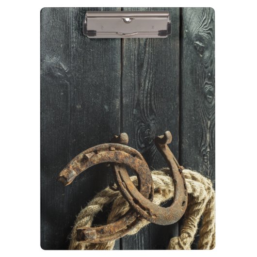 ラッキーな蹄鉄のクリップボード クリップボード (正面)