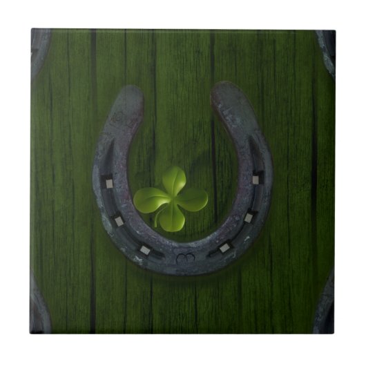 ラッキーな蹄鉄 タイル (正面)