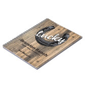 ラッキーな馬蹄山素朴牧場の獣医レコード ノートブック (左側)