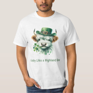 ラッキーな高地の牛のように – St. Patrick's Day Desi Tシャツ