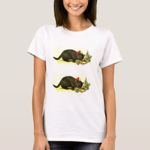 ラッキーな黒猫 Tシャツ