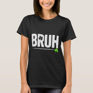 ラッキーのシャムロック bruh 面白い聖パトリックの日 メンズ キッズ tシャツ