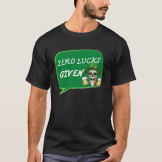 ラッキーはゼロ セントパトリックの日 St Paddys Day   Tシャツ