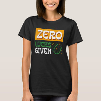 ラッキーはゼロ セントパトリックの日 Tシャツ