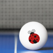 ラッキーはラディバグかわいい漫画 卓球ボール (ネット)