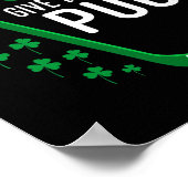 ラッキーよりパックを Funny Hockey St Patr ポスター (角)
