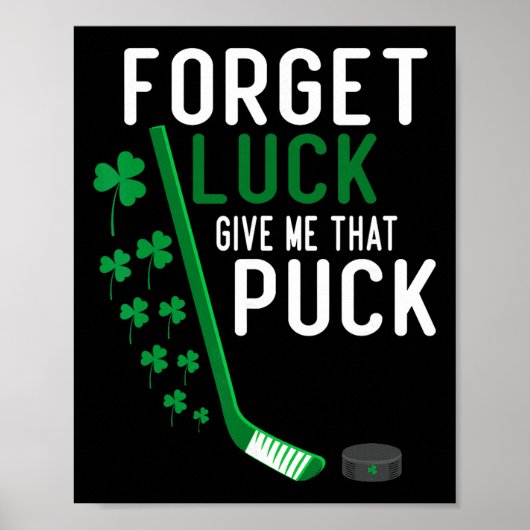 ラッキーよりパックを Funny Hockey St Patr ポスター (正面)