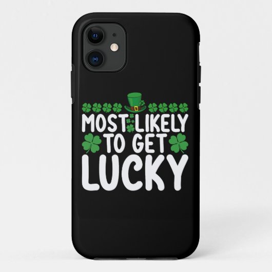 ラッキーを引き寄せるタイプ セントパトリックデー Case-Mate iPhoneケース (裏面)