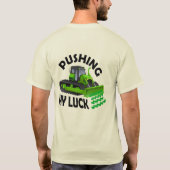 ラッキーを押し上げる Tシャツ デザイン (裏面)