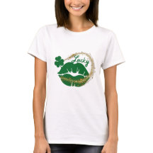 ラッキーアイリッシュキスグリーン金ゴールドSt patricks day