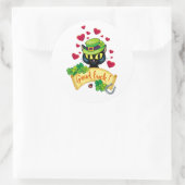 ラッキーアイリッシュキャット! ラウンドシール (バッグ)