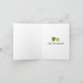 ラッキーアイリッシュクローバーおもしろいSaint patricks dayカード 案内状 (内部)