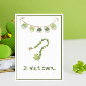 ラッキーアイリッシュクローバーおもしろいSaint patricks dayカード 案内状