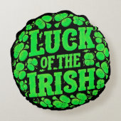 ラッキーアイリッシュクローバー ラウンドクッション (裏面)