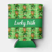 ラッキーアイリッシュグリーンレプレシャンSt patricks 缶クーラー (正面)