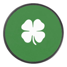 ラッキーアイリッシュグリーン4リーフクローバーSt patricks day アイスホッケーパック