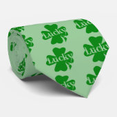 ラッキーアイリッシュサンパトリックスデイグリーンシャームロック ネクタイ (ロール)